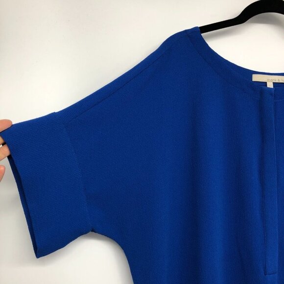 Monk & Lou Cobalt Blue Short Sleeve Shift Dress size L - Picture 6 of 16
